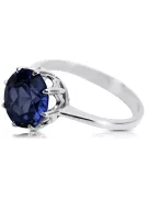 Ring Sapphire Sterling silver 925 Vintage Jewlery vrc157s